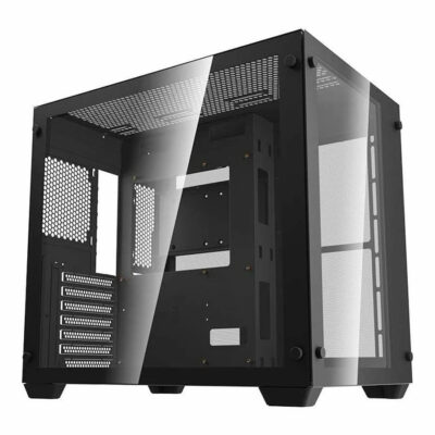 DarkFlash Aigo Tempered Glass C285 ATX Gaming Casing Black - Image 3