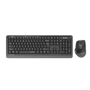 A4Tech FGS1035Q Fstyler 2.4G QuietKey Wrist-Protect Combo Set Wireless Keyboard and Silent Click Mouse | Grey