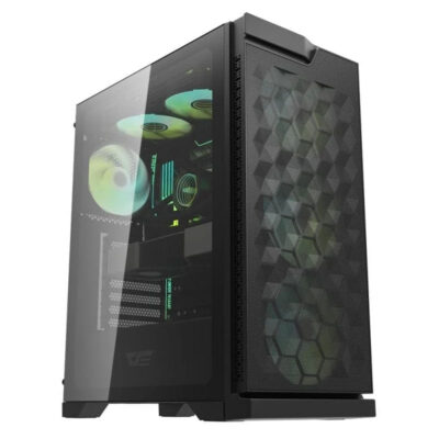 DarkFlash DK361 Hexagon Mesh ATX PC Case - Image 2