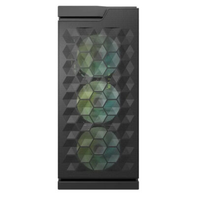 DarkFlash DK361 Hexagon Mesh ATX PC Case - Image 3