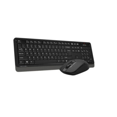 A4Tech Fstyler FG1012s 2.4G Wireless Desktop Keyboard & Mouse | Black - Image 2