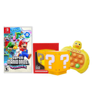 Swatch Mario Bros Wonder with Mini Question Block and Fast Push Puzzle