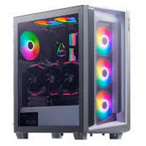 XPG Cruiser Super Mid Tower Gaming Chassis - White - Games4u Pakistan