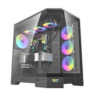 DarkFlash DQX90 PC Mid Tower Gaming Case-BLACK