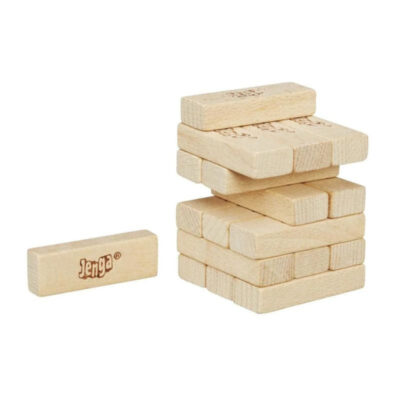 Classic Jenga Mini Wooden Stacking Tower - Image 3