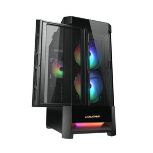 Cougar Duoface RGB Black Mid Tower with 3 ARGB Fans Glass and Mesh Gaming Case - Games4u Pakistan