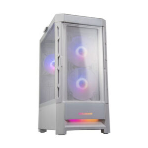 Cougar Duoface RGB White Mid Tower with 3 ARGB Fans Glass and Mesh Gaming Case - Games4u Pakistan