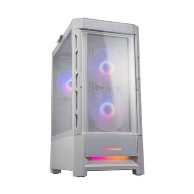 Cougar Duoface RGB White Mid Tower with 3 ARGB Fans Glass and Mesh Gaming Case - Games4u Pakistan