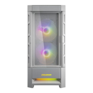 Cougar Duoface RGB White Mid Tower with 3 ARGB Fans Glass and Mesh Gaming Case - Games4u Pakistan