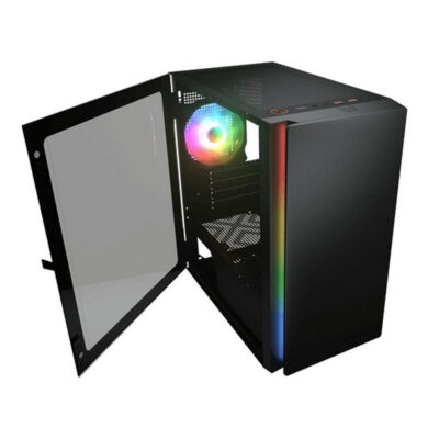 Cougar Gaming Purity Black RGB 1 ARGB Fan Gaming Case - Games4u Pakistan