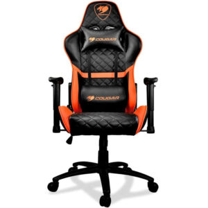 Cougar Armor One Gaming Chair (Black and Orange) - Games4u Pakistan