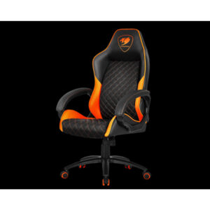 COUGAR FUSION HIGH COMFORT GAMING CHAIR Orange/ Black - Games4u Pakistan
