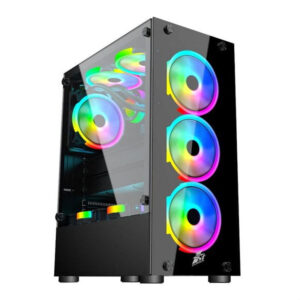 1st player FIREDANCING series V2-A (Black) with 4 Fans ATX Gaming Case - Games4u Pakistan