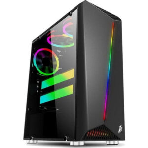 1st player R3 (Black/White) ATX without Fans Mid-Tower Gaming Case - Games4u Pakistan