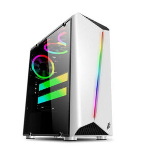 1st player R3 (Black/White) ATX without Fans Mid-Tower Gaming Case - Games4u Pakistan